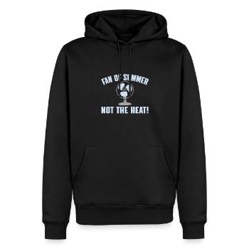 Retro Ferry Vêtements Porte-conteneurs - Sweat à capuche Premium bio Homme - noir - Devant - Nico (187cm)