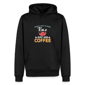 Retro Ferry Vêtements Porte-conteneurs - Sweat à capuche Premium bio Homme - noir - Devant - Nico (187cm)