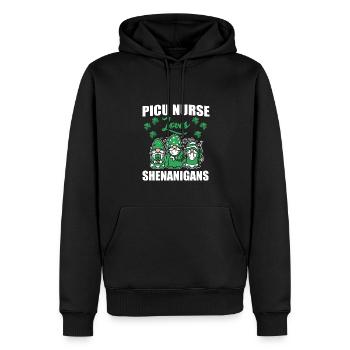 Lustige Picu-krankenschwester Liebt Den St. - Männer Premium Bio Hoodie - Schwarz - Vorne - Nico (187cm)