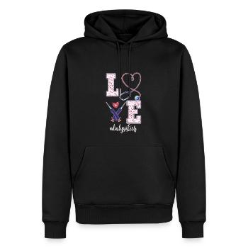 Retro Ferry Vêtements Porte-conteneurs - Sweat à capuche Premium bio Homme - noir - Devant - Nico (187cm)