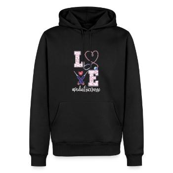 Pediatrics Nurse Design - Men’s Premium Organic Hoodie - black - Front - Nico (187cm)