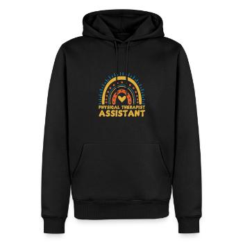 Assistante physiothérapeute mignonne Arc-en-ciel - Sweat à capuche Premium bio Homme - noir - Devant - Nico (187cm)