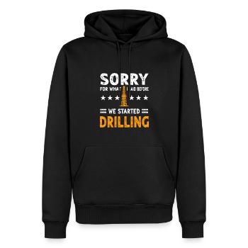 Funny oilfield worker costume - Men’s Premium Organic Hoodie - black - Front - Nico (187cm)