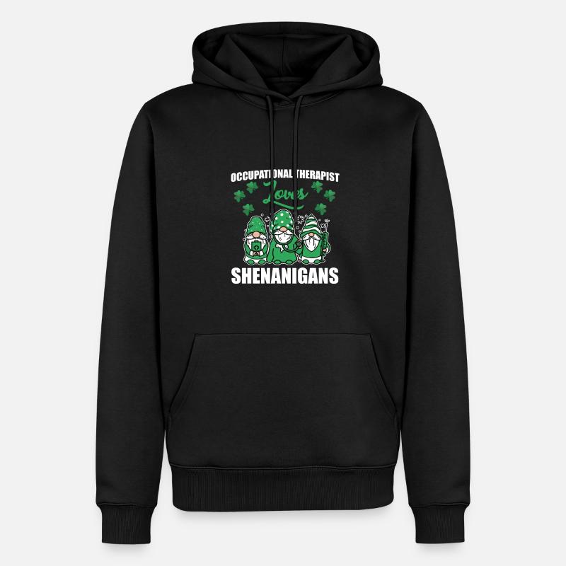 Costume de la Saint-Patrick ergothérapeute - Sweat à capuche Premium bio Homme - noir