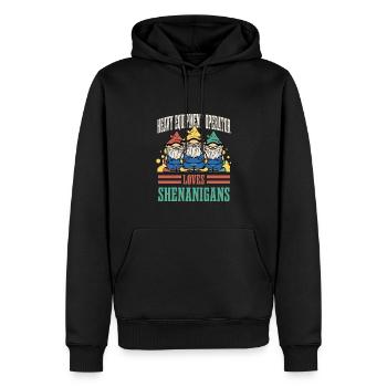 Opérateur de machinerie lourde Fête de la Saint-Patrick - Sweat à capuche Premium bio Homme - noir - Devant - Nico (187cm)