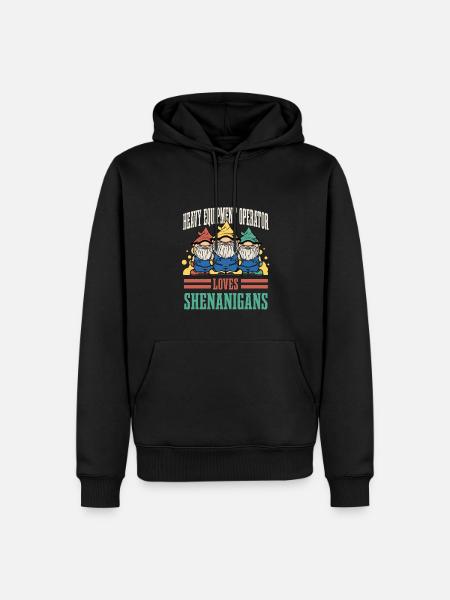 Schwermaschinenführer St. Patricks Day - Männer Premium Bio Hoodie - Schwarz