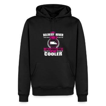 Lustiger Lieferfahrer Muttertag - Männer Premium Bio Hoodie - Schwarz - Vorne - Nico (187cm)