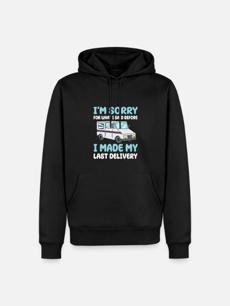 Lieferfahrer - Männer Premium Bio Hoodie - Schwarz
