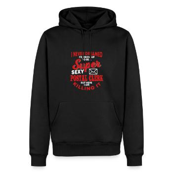 Lustiges Postangestellten Shirt - Männer Premium Bio Hoodie - Schwarz - Vorne - Nico (187cm)