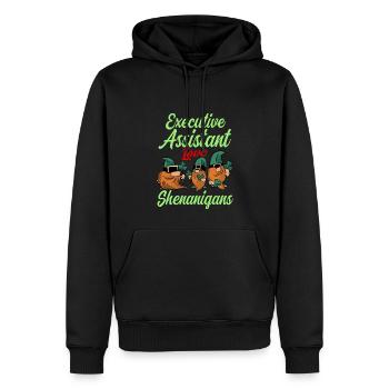 Adjointe exécutive de la Saint-Patrick - Sweat à capuche Premium bio Homme - noir - Devant - Nico (187cm)