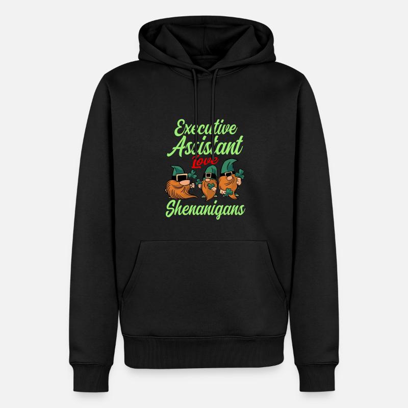 Adjointe exécutive de la Saint-Patrick - Sweat à capuche Premium bio Homme - noir