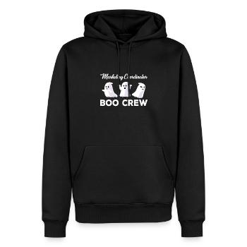 Marketing-koordinator Boo Crew Halloween-kostüm - Männer Premium Bio Hoodie - Schwarz - Vorne - Nico (187cm)