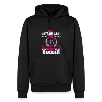 Data Analyst Mama Outfit Damen - Männer Premium Bio Hoodie - Schwarz - Vorne - Nico (187cm)