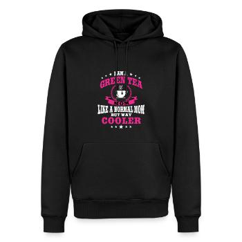 Lustiger Grüner Tee Mama Outfit Muttertag - Männer Premium Bio Hoodie - Schwarz - Vorne - Nico (187cm)