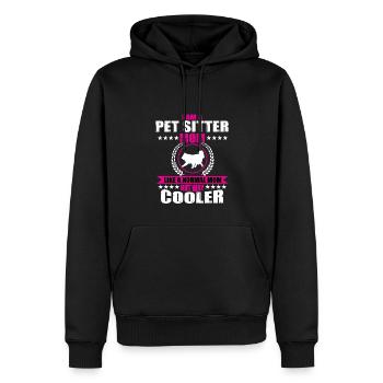 Pet sitter mothers and wives - Men’s Premium Organic Hoodie - black - Front - Nico (187cm)