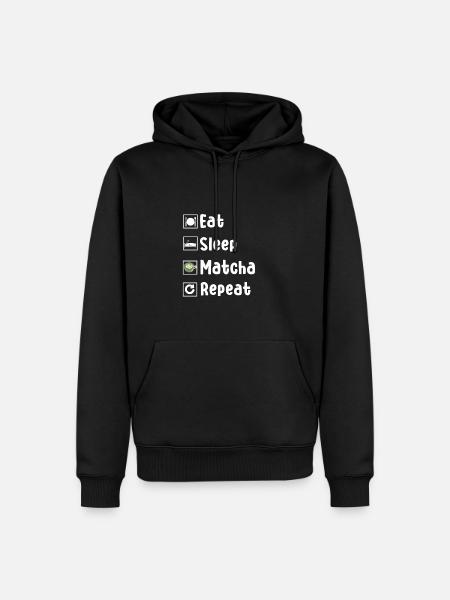 Lustiges Matcha Liebhaber Geschenk - Männer Premium Bio Hoodie - Schwarz