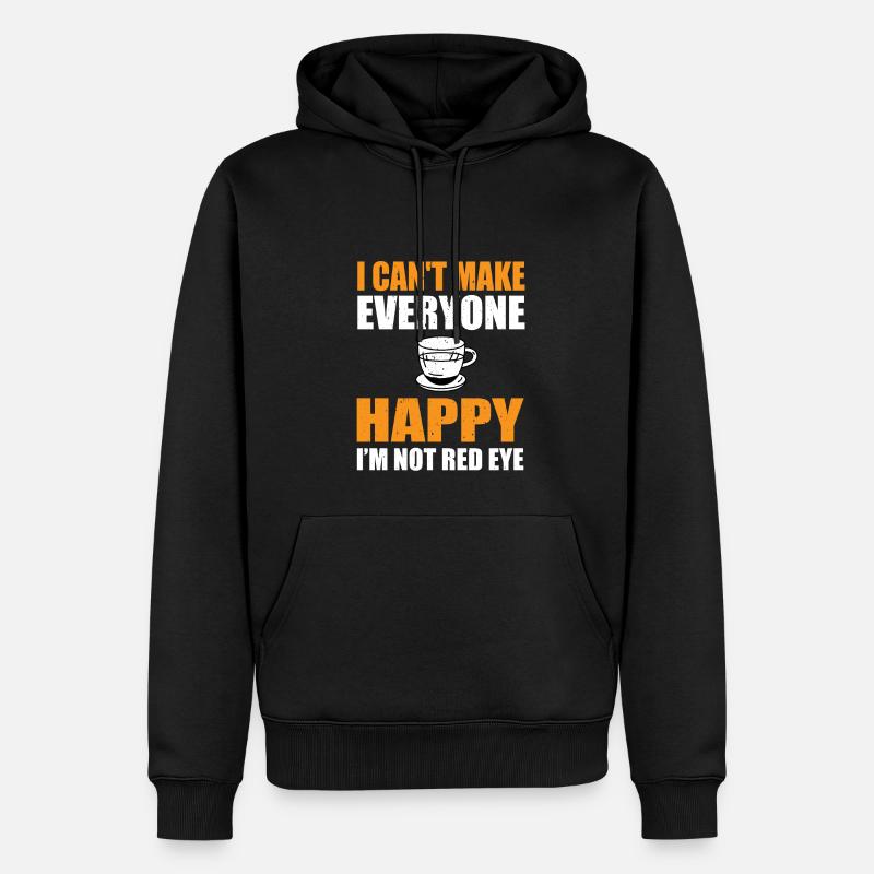 Red Eye Kaffee - Männer Premium Bio Hoodie - Schwarz