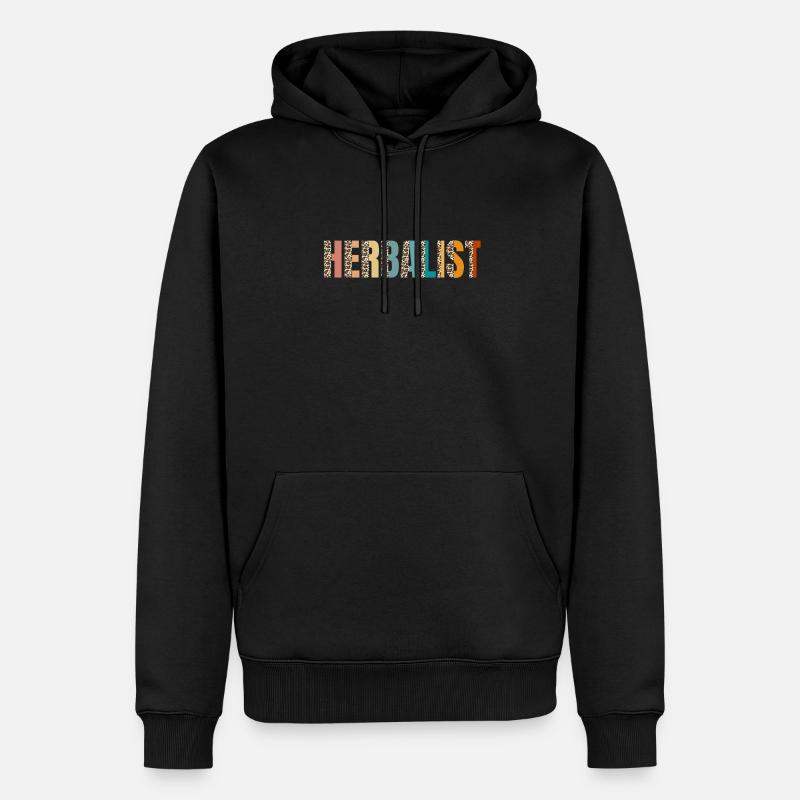 Herboriste - Sweat à capuche Premium bio Homme - noir