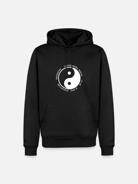 Traditional Chinese Medicine Yin Yang - Men’s Premium Organic Hoodie - black