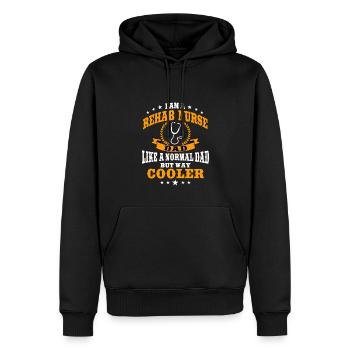 Reha Krankenschwester Papa Outfit - Männer Premium Bio Hoodie - Schwarz - Vorne - Nico (187cm)