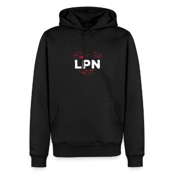 Licensed Practical Nurse - Men’s Premium Organic Hoodie - black - Front - Nico (187cm)