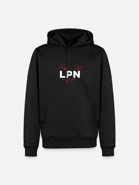 Licensed Practical Nurse - Men’s Premium Organic Hoodie - black