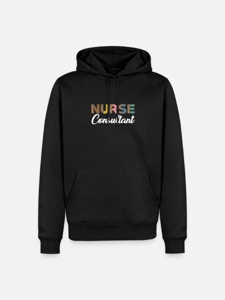 Cute Nurse Consultant - Men’s Premium Organic Hoodie - black