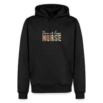 Dermatologie Krankenschwester Leopard Muster - Männer Premium Bio Hoodie - Schwarz - Vorne - Nico (187cm)