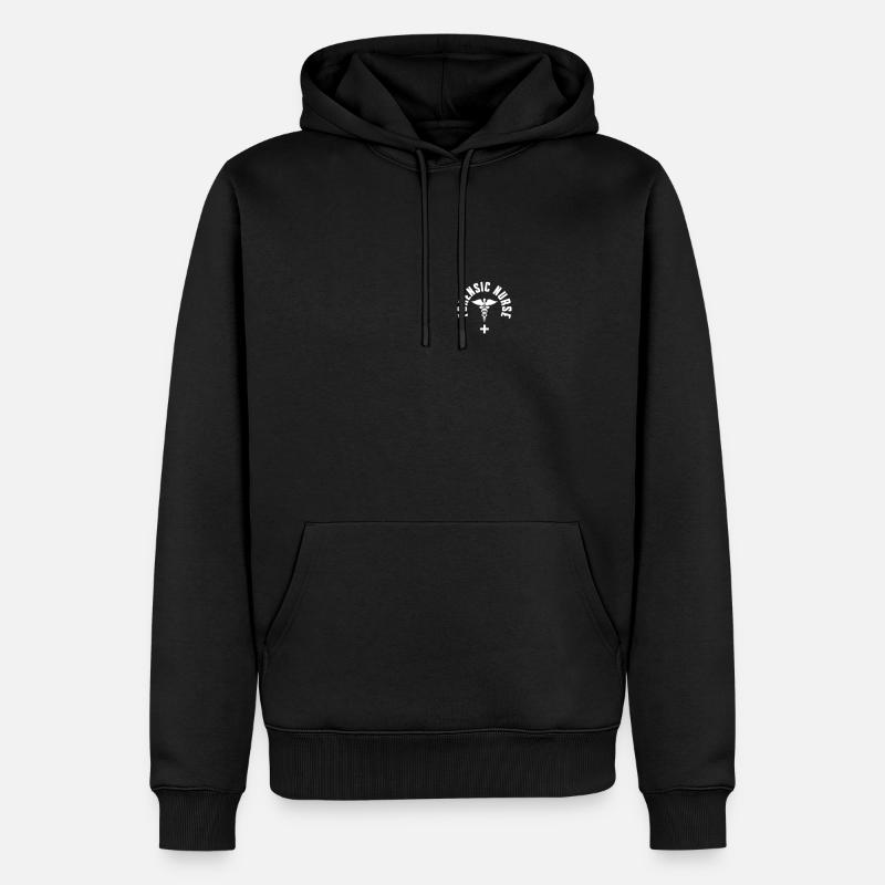 Forensischer Pfleger - Männer Premium Bio Hoodie - Schwarz