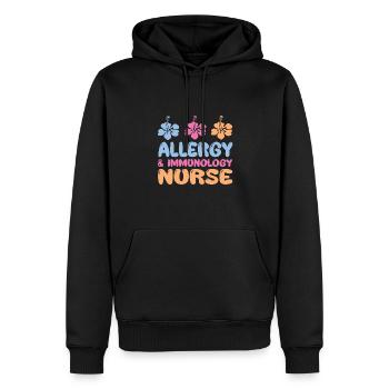 Allergie- und Immunologie Krankenschwester - Männer Premium Bio Hoodie - Schwarz - Vorne - Nico (187cm)