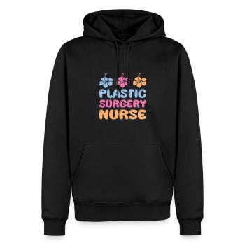 Blumendesign Plastische Chirurgie Krankenschwester - Männer Premium Bio Hoodie - Schwarz - Vorne - Nico (187cm)