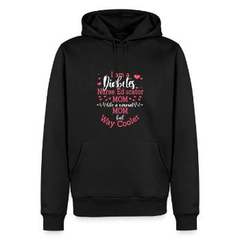 Mignon Diabetes Nurse Mom Design - Sweat à capuche Premium bio Homme - noir - Devant - Nico (187cm)