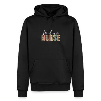Urologie Krankenschwester Leopard Muster - Männer Premium Bio Hoodie - Schwarz - Vorne - Nico (187cm)