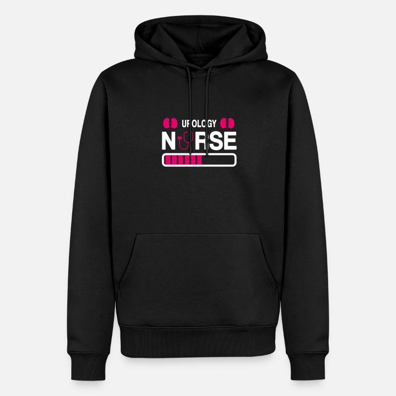 Drôle d’urologie Infirmière Néphrologie - Sweat à capuche Premium bio Homme - noir