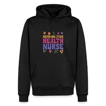 Reproductive Health Nurse - Men’s Premium Organic Hoodie - black - Front - Nico (187cm)
