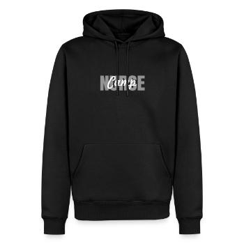 Camp Nurse Outfit Camping d’été - Sweat à capuche Premium bio Homme - noir - Devant - Nico (187cm)