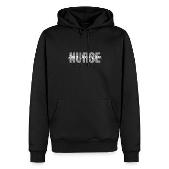 Langzeitpfleger/in Altenpfleger/in - Männer Premium Bio Hoodie - Schwarz - Vorne - Nico (187cm)