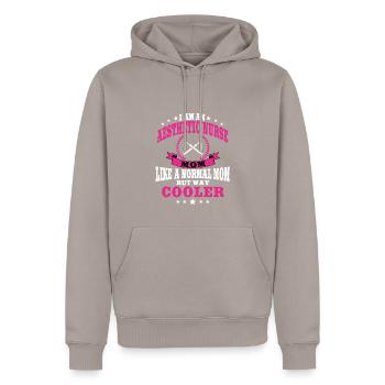 Ästhetische Krankenschwester Mama Zum Muttertag - Männer Premium Bio Hoodie - Taupe - Vorne - Nico (187cm)