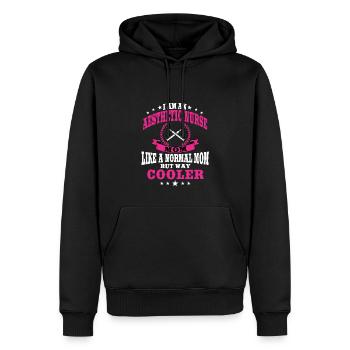 Ästhetische Krankenschwester Mama Zum Muttertag - Männer Premium Bio Hoodie - Schwarz - Vorne - Nico (187cm)