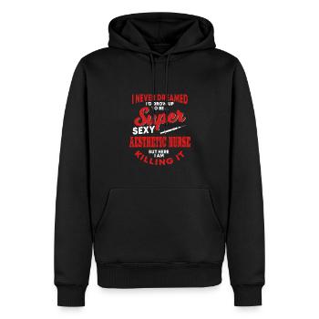 Lustige Ästhetische Krankenschwester Kosmetische - Männer Premium Bio Hoodie - Schwarz - Vorne - Nico (187cm)