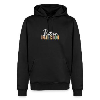 Botox injector - Men’s Premium Organic Hoodie - black - Front - Nico (187cm)