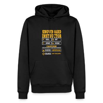 Funny Ski Instructor Saying Shirt - Men’s Premium Organic Hoodie - black - Front - Nico (187cm)