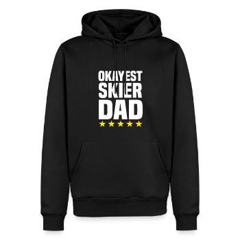 Okayest skier dad - Men’s Premium Organic Hoodie - black - Front - Nico (187cm)