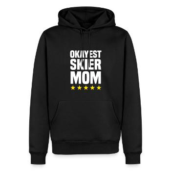 Okayeste Skifahrerin Mama - Männer Premium Bio Hoodie - Schwarz - Vorne - Nico (187cm)
