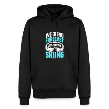 Vorhersage Für Das Skiwochenende - Männer Premium Bio Hoodie - Schwarz - Vorne - Nico (187cm)