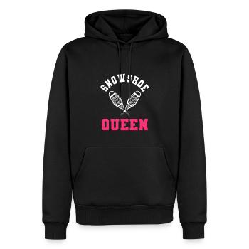 Raquette Reine Raquette - Sweat à capuche Premium bio Homme - noir - Devant - Nico (187cm)