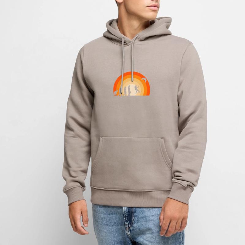 Fun Snowkiting Evolution Design Men’s Premium Organic Hoodie