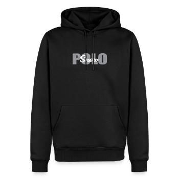 Polo sur neige - Sweat à capuche Premium bio Homme - noir - Devant - Nico (187cm)