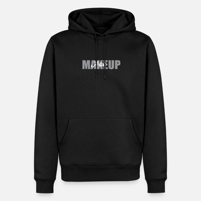 Makeup Artist Composition Design - Sweat à capuche Premium bio Homme - noir