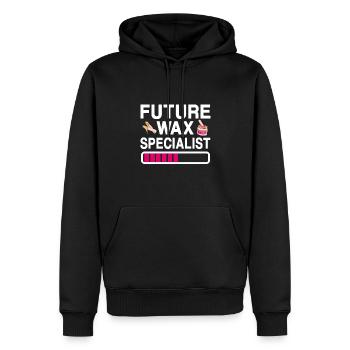 Future Waxing Spezialist Beauty School - Männer Premium Bio Hoodie - Schwarz - Vorne - Nico (187cm)
